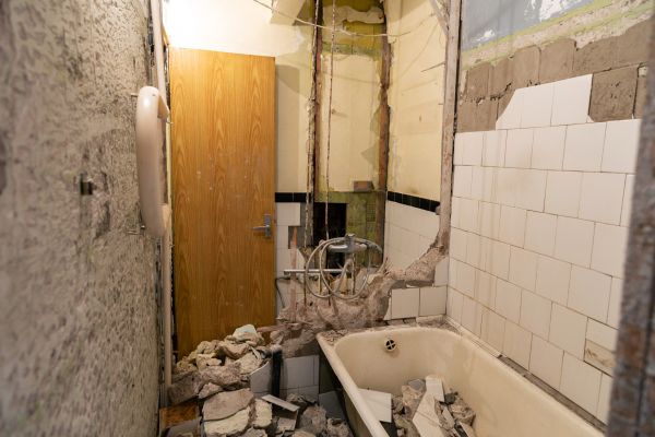 Shower Tile Demolition in La Porte
